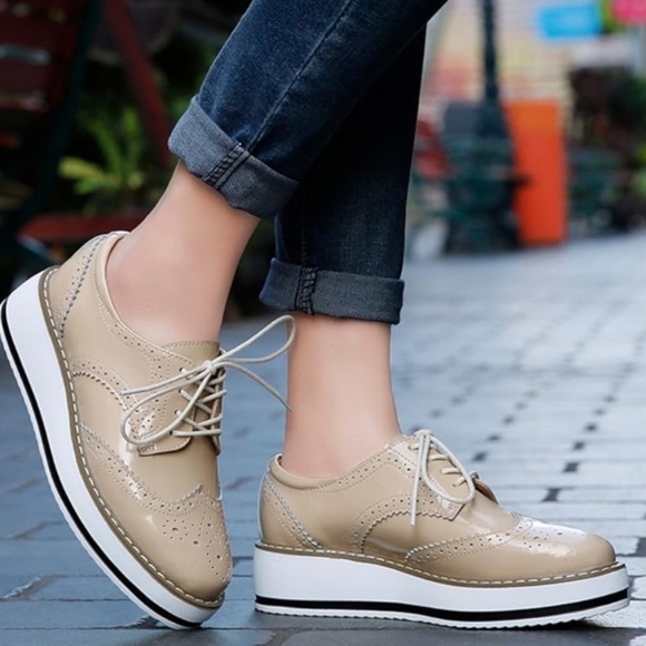 NWT platform lace up wing tip Oxford size 8 - Picture 5 of 5